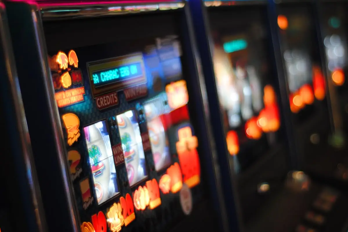 Rows of electronic gaming machines