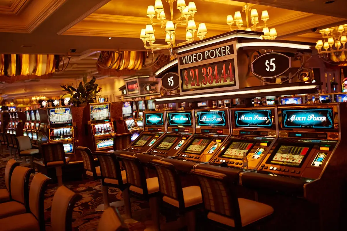 Premium casino slot machine area
